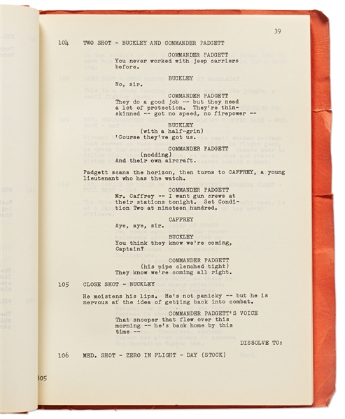 Unproduced 20th Century Fox Screenplay by ''Patton'' Screenwriter Edmund H. North, Titled ''The Battle of Leyte Gulf''