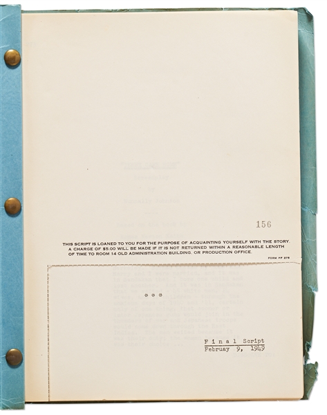Script from the 1950 Film ''Three Came Home'', Written by Academy Award Nominated Screenwriter Nunnally Johnson