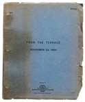 Ernest Lehman Written 1959 Screenplay From the Terrace Starring Paul Newman & Joanne Woodward