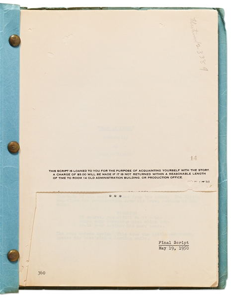 Screenplay by Robert Riskin for the 1951 Comedy ''Half Angel''