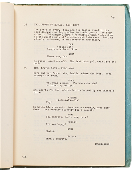 Screenplay by Robert Riskin for the 1951 Comedy ''Half Angel''