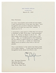 Lyndon B. Johnson Letter Signed as President -- Dated 23 March 1965, Shortly After His Joint Speech to Congress to Promote the Voting Rights Act