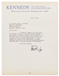 Robert F. Kennedy Letter Signed on 8 May 1968, One Month Before His Death, About an Interview with Hugh Hefner for ''Playboy''