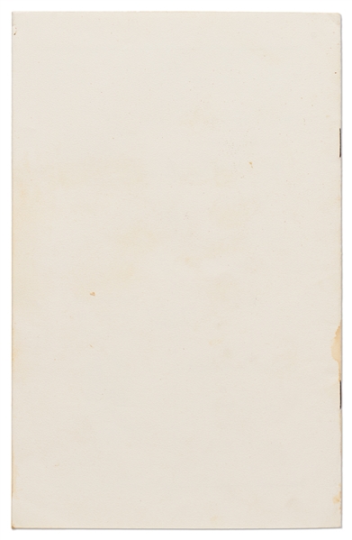 Martin Luther King, Jr. Signed Program for the 1965 Peace and Freedom Award Ceremony -- Uninscribed