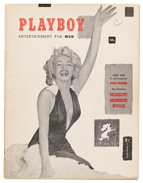 First Issue of ''Playboy'' from December 1953 with Marilyn Monroe on the Cover