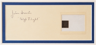 Apollo 15 Space Flown ''High Flight'' Poem on Microfilm -- From the Personal Collection of Astronaut James Irwin