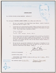 Apollo 15 Space Flown Flag of Bhutan -- From the Personal Collection of James Irwin & Accompanied by a Notarized Statement Signed by Irwin