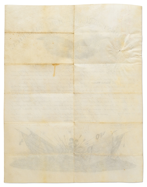 Abraham Lincoln Military Appointment Signed -- With Full ''Abraham Lincoln'' Signature
