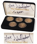 Michael Jackson Personally Owned & Signed Marvel Comics Commemorative Coin Set