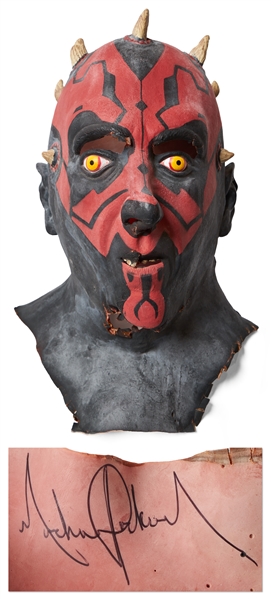 Michael Jackson's Personally Owned & Signed Darth Maul Mask