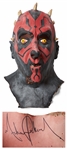 Michael Jacksons Personally Owned & Signed Darth Maul Mask