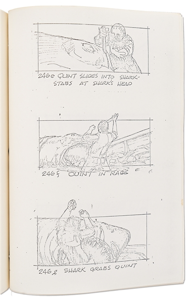 ''JAWS'' Script from 1974 -- Revised Final Draft Screenplay Runs 123pp. Plus 96pp. of Storyboards