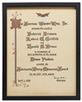 American Theatre Wing Award from 1956 for Damn Yankees
