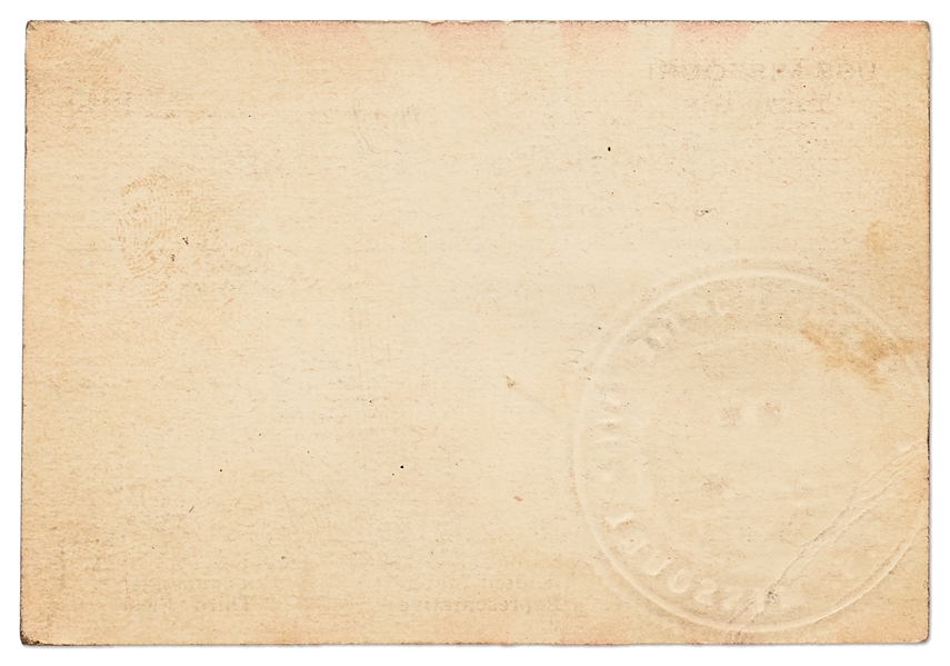 Chester W. Nimitz Signed WWII Instrument of Surrender Ceremony Card -- The Ceremony that Ended War with Japan