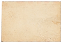 Chester W. Nimitz Signed WWII Instrument of Surrender Ceremony Card -- The Ceremony that Ended War with Japan