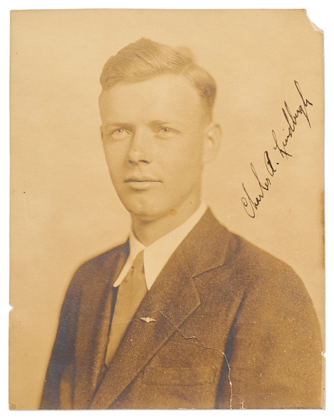 Charles Lindbergh Signed Photo -- With JSA COA