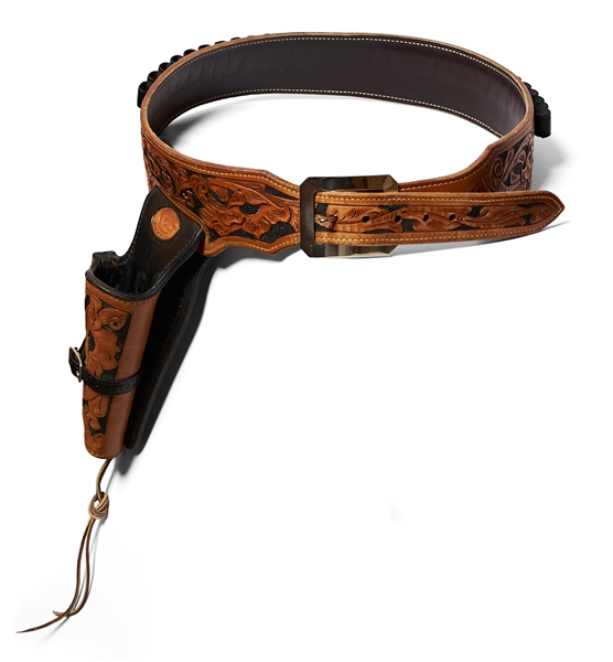 Colt Leather Holster Presented to President Lyndon B. Johnson -- With LBJ's Initials in Leather Over Holster