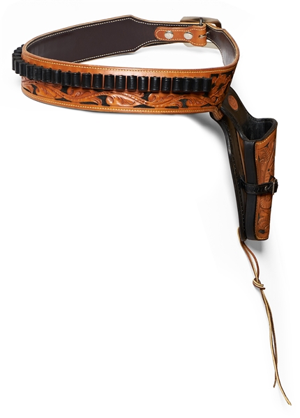 Colt Leather Holster Presented to President Lyndon B. Johnson -- With LBJ's Initials in Leather Over Holster