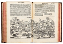 Rare 1493 First Edition of ''Nuremberg Chronicle'', the Illustrated High Point of Printing in the Age of Incunable -- Complete with 1,809 Woodcuts