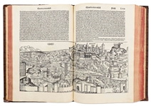 Rare 1493 First Edition of ''Nuremberg Chronicle'', the Illustrated High Point of Printing in the Age of Incunable -- Complete with 1,809 Woodcuts