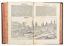 Rare 1493 First Edition of ''Nuremberg Chronicle'', the Illustrated High Point of Printing in the Age of Incunable -- Complete with 1,809 Woodcuts