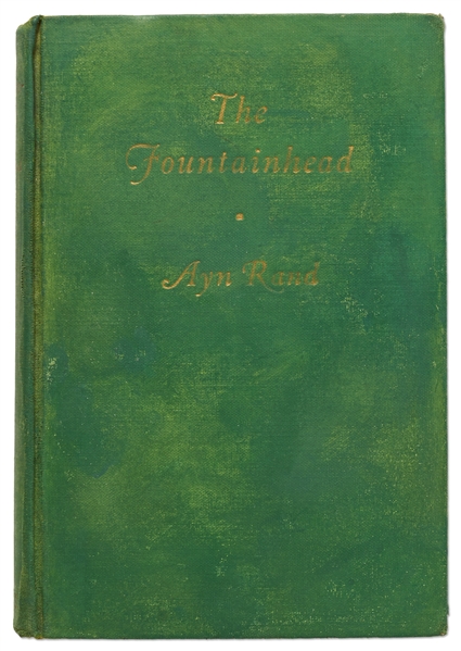 First Edition of Ayn Rand's ''The Fountainhead''