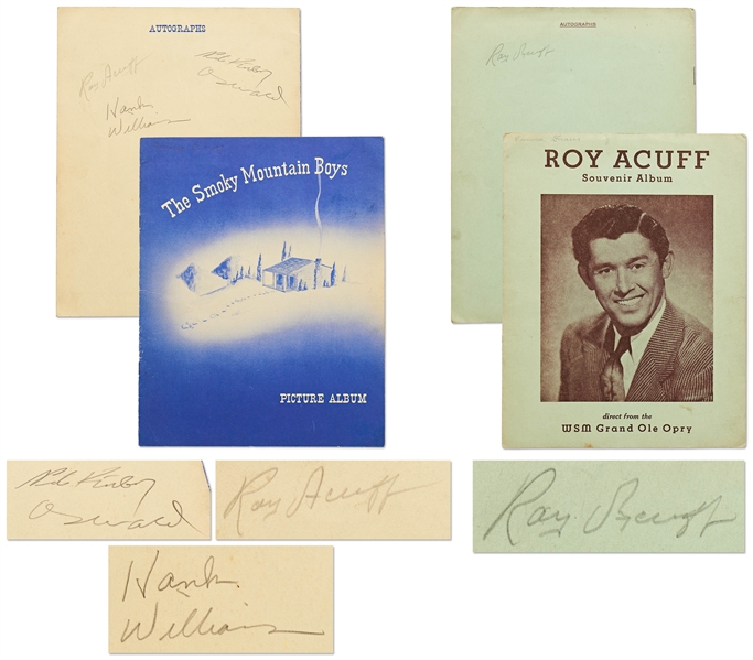 The Smokey Mountain Boys Signed Programs -- Signed by Roy Acuff Twice & Also Signed by Hank Williams and Pete Kirby Oswald