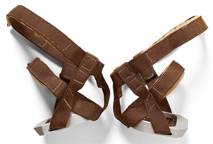 Stuart Roosa's Apollo 14 Space-Flown Heel Restraints