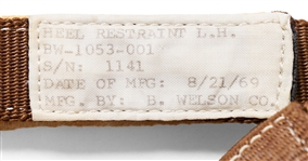 Stuart Roosa's Apollo 14 Space-Flown Heel Restraints