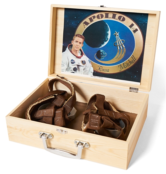 Stuart Roosa's Apollo 14 Space-Flown Heel Restraints