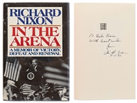 Richard Nixon Signed First Edition of His Book In The Arena