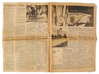 Dallas Newspaper the Day After John F. Kennedy's Assassination