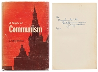 J. Edgar Hoover Signed First Edition of A Study of Communism