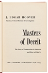 J. Edgar Hoover Signed First Edition ''Masters of Deceit''