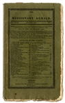 One of the First Articles Describing Surfing -- Scarce 1822 Edition of ''The Missionary Herald'' Magazine -- ''...he rides on the fore front of the surge...''