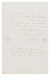 Swedish Opera Singer Jenny Lind Autograph Letter Signed ''Jenny''