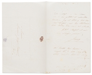 Swedish Opera Singer Jenny Lind Autograph Letter Signed ''Jenny''