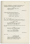 ''Li'l Abner'' Creator, Al Capp's Personally Owned Copy of His Script ''Sadie Hawkins Day Blues''