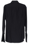 Dennis Hopper Owned Black Tuxedo Shirt by Ferragamo
