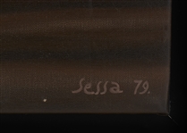 Ray Bradbury Personally Owned Painting by Aldo Sessa