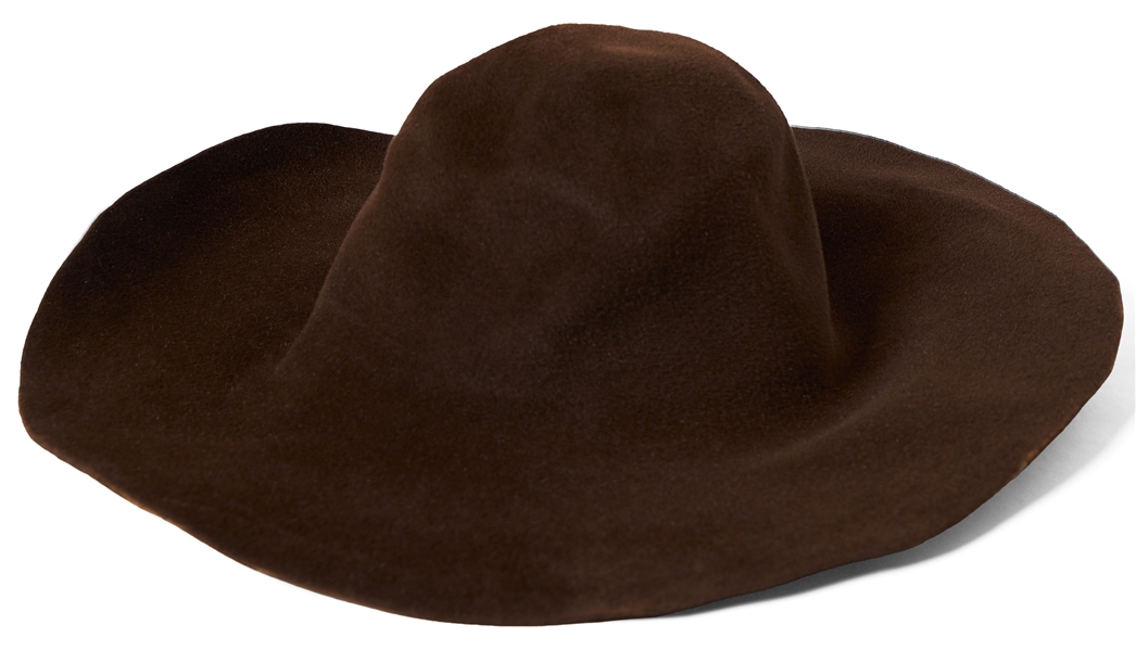 Alicia Keys Personally Owned Funky Brown Floppy Hat -- With a COA From Keys