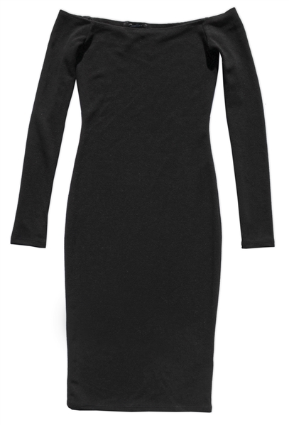 Kylie Jenner Owned Black Stretch Dress