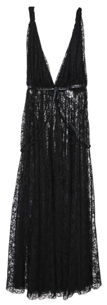 Kim Kardashian Owned Black Lace Gown