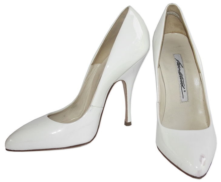 Kim Kardashian Owned Brian Atwood White High Heels