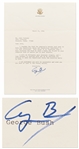 George H.W. Bush Letter Signed as Vice President -- I founded the Fund for Americas Future last year to help the Republican Party