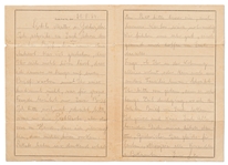 WWII Letter From a Prisoner at the Auschwitz Concentration Camp From 1943 -- With Auschwitz Censor Stamp and Postmark