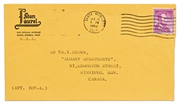 Stan Laurel Letter Signed With His Full Name, ''Stan Laurel'' -- ''...I saw the Chaplin Film 'CARMEN' many years ago (silent)...''