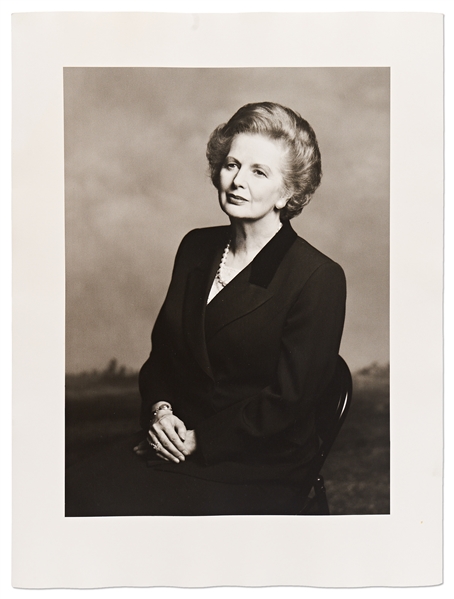 Large 12 x 16 Photograph of Margaret Thatcher, Taken by Terence Donovan in 1995