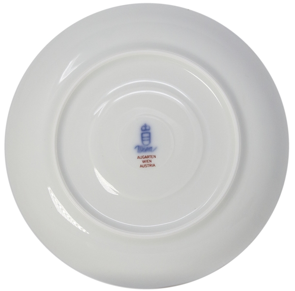 Margaret Thatcher Personally Owned China -- Tea Cup & Saucer in a Navy Blue Floral Pattern
