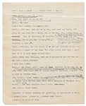 Moe Howard's Script From the Early 1930s for the Howard, Fine & Howard Theatrical Show -- With Annotations in Moe's Hand